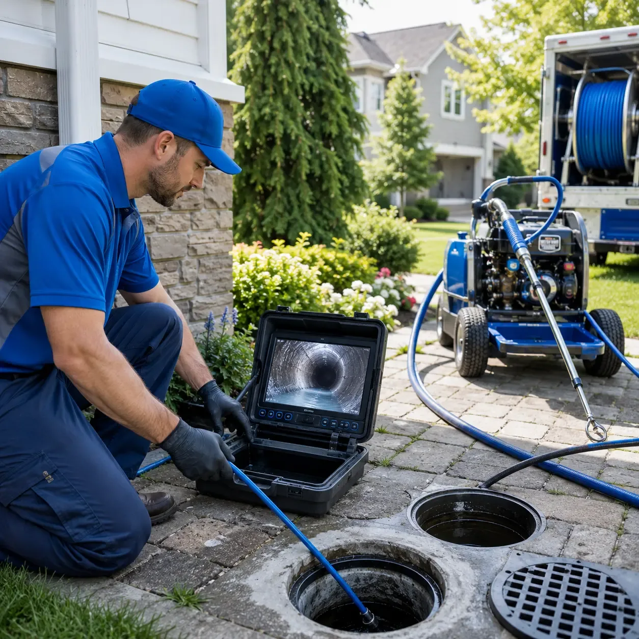 Outdoor drain cleaning professionals serving Oaktown, IN